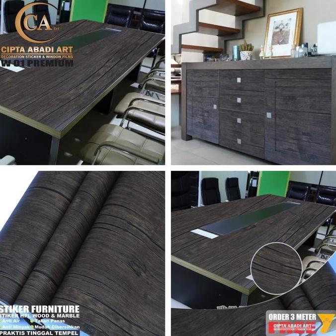Promo Stiker Serat Kayu Untuk Kaca ,Dinding,Meja,Lemari Cod