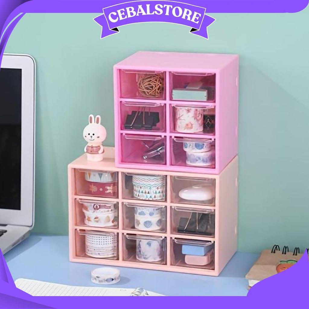 Kotak Laci / Rak Laci Penyimpanan / Laci Mini Serbaguna / Lemari Kotak Perhiasan / Rak Aksesoris Sek