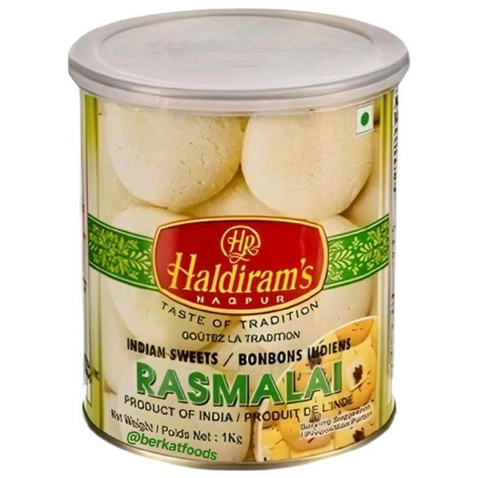 Ready Rasmalai Haldiram's Sweets 1Kg / Manisan Haldirams India Ras Malai 1 Kg