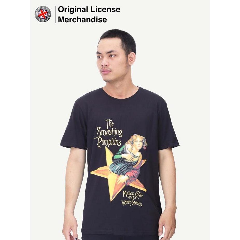 Kaos Baju Metal Band Unisex SMASHING PUMPKINS Ori Mellon Collie Black murah