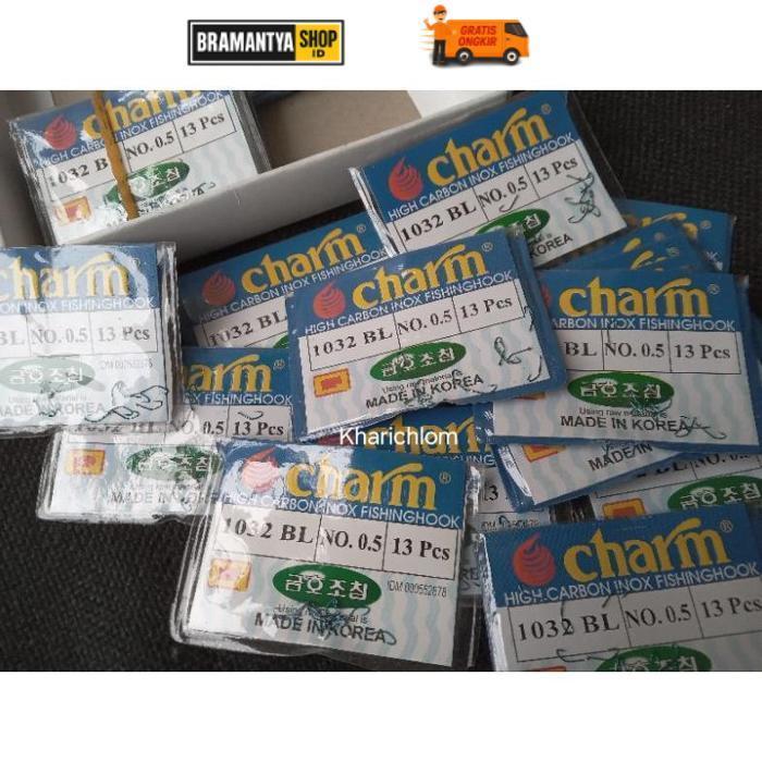 Berkualitas Mata Kail Pancing Wader No.0,5 Kail Karbon Charm Untuk Mancing Ikan Kecil Seperti Wader/