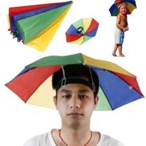 Payung Topi GSF 4706/Topi Payung Kepala Dewasa/Payung Mancing Outdoor/Topi Payung Kepala Anti Sinar 