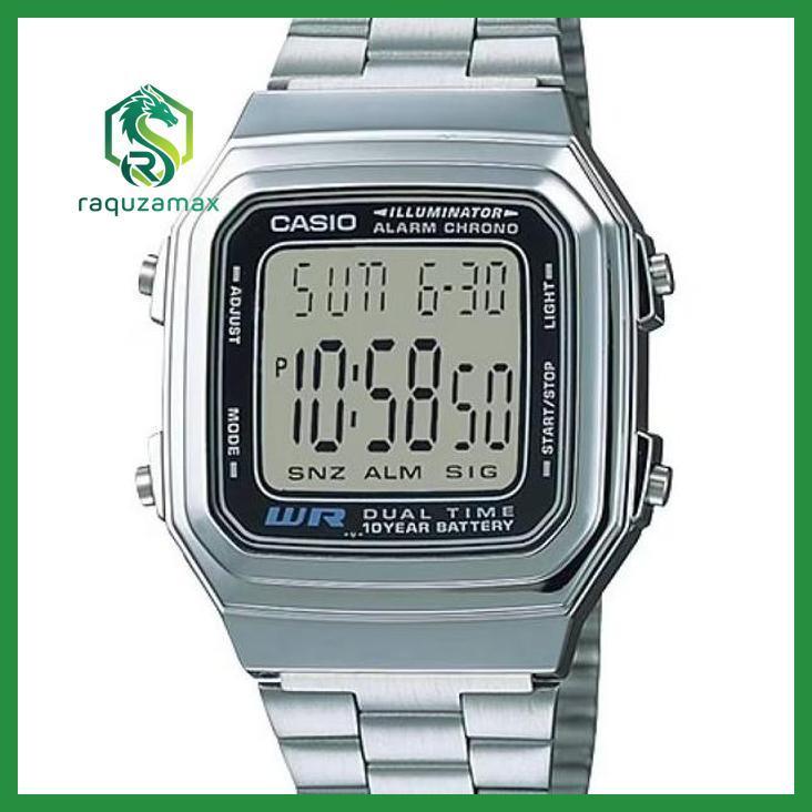(ORIGINAL) CASIO A 178WA-1A / A178WA-1 / A178WA JAM TANGAN PRIA WANITA KANTOR CASUAL OUTDOOR