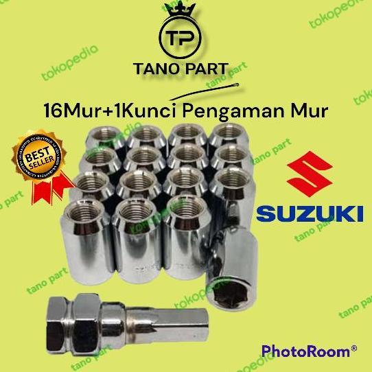 Mur Roda Seneka Racing Baut Lugnut Mobil Suzuki Jimny Sx4 Bahan Baja Ready