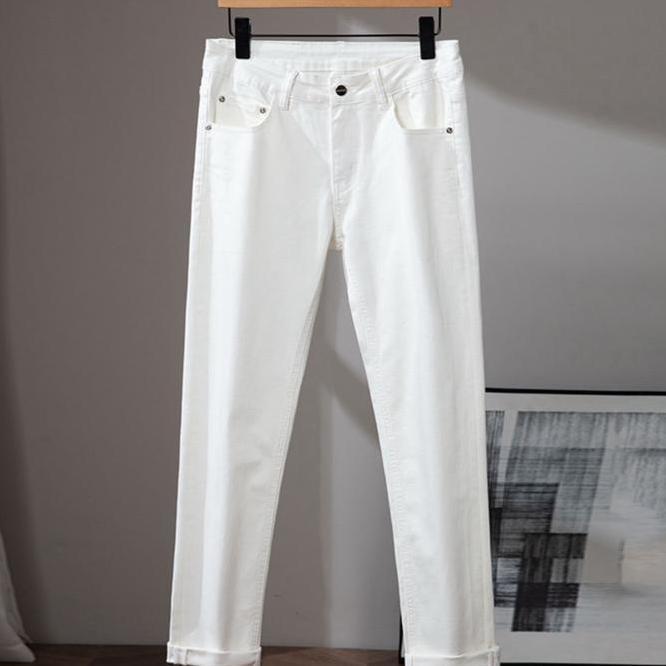 Celana Panjang Jeans Putih Pria Standar Jeans Panjang Pria Branded