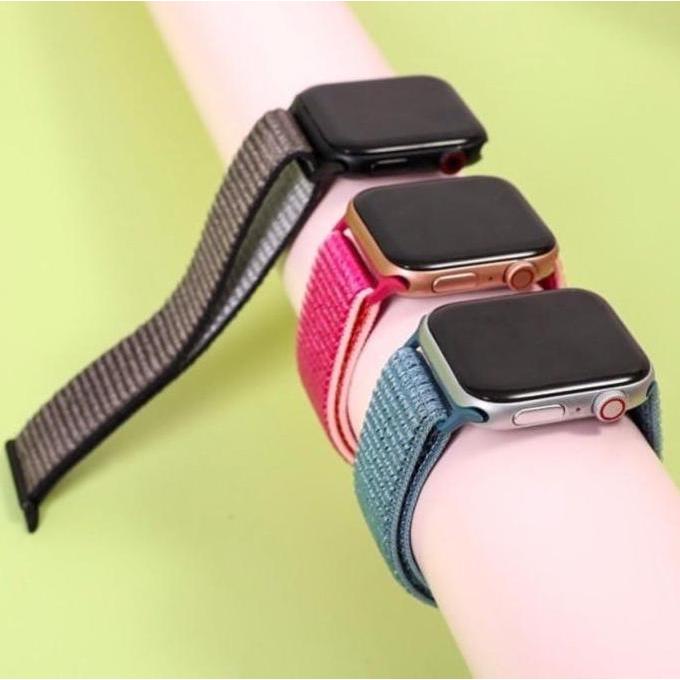 STRAP IWATCH SPORT LOOP NYLON APPLE WATCH SERIES 5 44MM 40MM TALI JAM