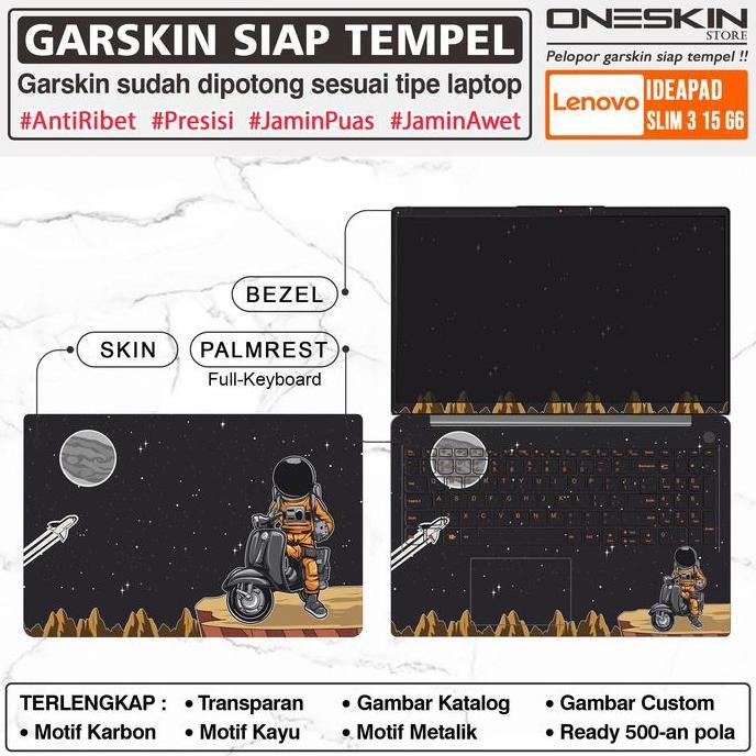 wasihan500 - garskin sticker lenovo ideapad slim 3 15" polos transparan