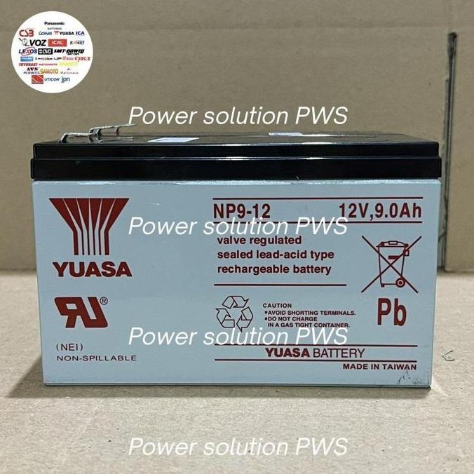 Battery Backup Lock Power Supply Access Control Door Aki Yuasa 12V 9 Ah / CSB 12V 9 Ah 9.5 Ah