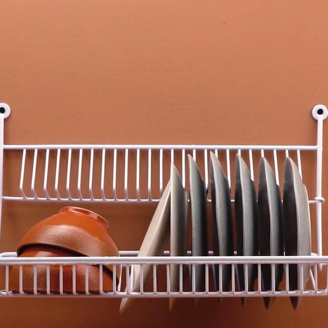 Rak piring gelas gantung dinding / rak piring lipat / rak piring wastafel / rak gantung Rak Piring R