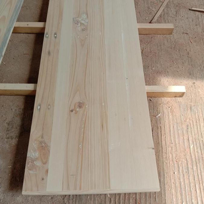 TERLARIS - Papan kayu jati belanda 120x20x1,5 cm ambalan jati belanda