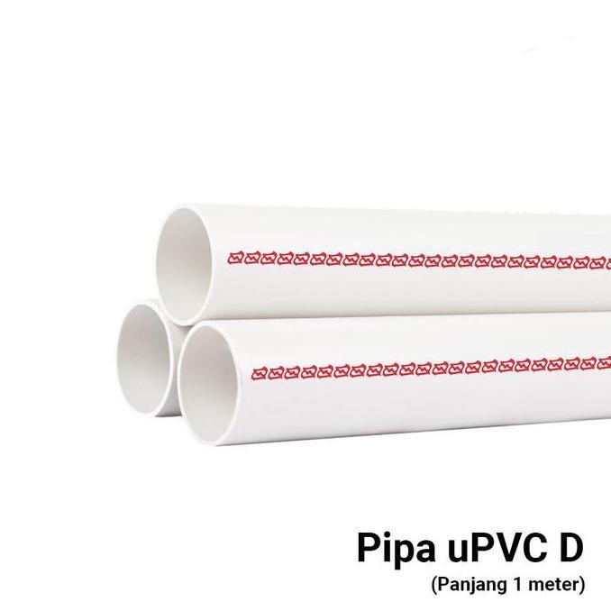 Rebapin - Pipa PVC 5 Inch Type D Putih uPVC | Paralon Air Limbah 1 Meter Tebal