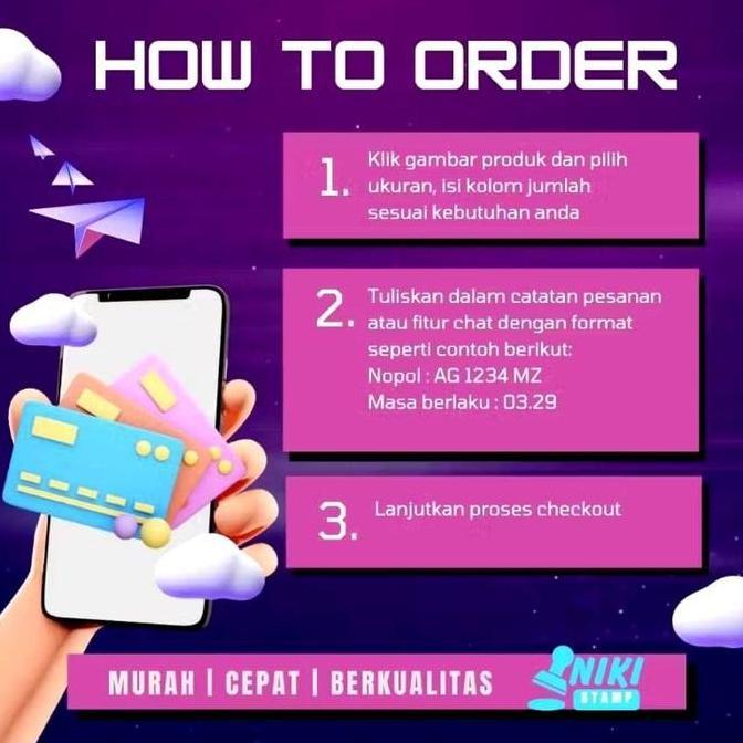 FONT BARU Cetak Plat Mobil JDM Custom