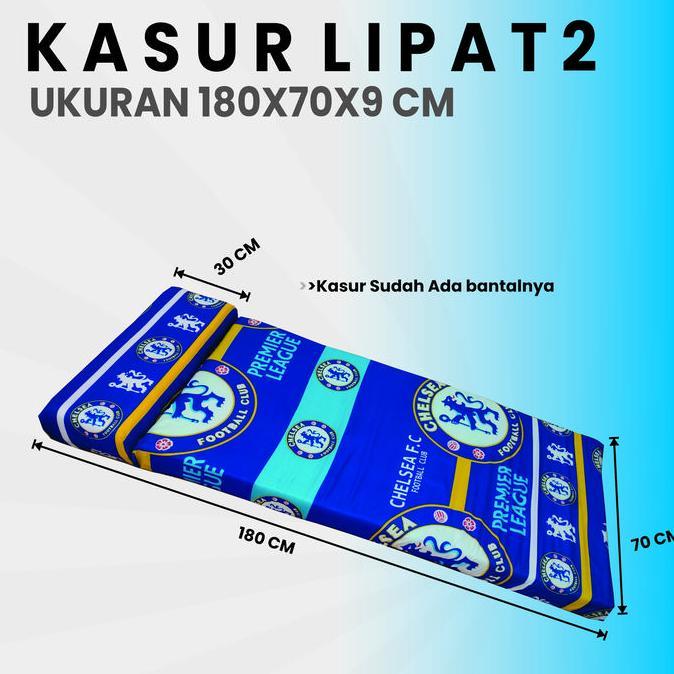 PROMO DISKON - Kasur Busa Lipat 2 Ukuran 180x70x9 / kasur Limbah / kasur Busa Rakit