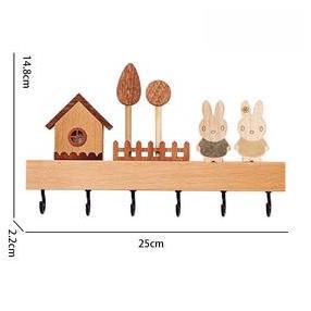 PROMO - Rak dinding vintage tempel dinding/Rak Dinding Tempat Gantungan Kunci/Rak Kayu Serbaguna Key