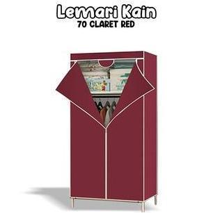 NEW - Lemari Portable Lemari Minimalis Lemari Resleting Lemari Kain 70