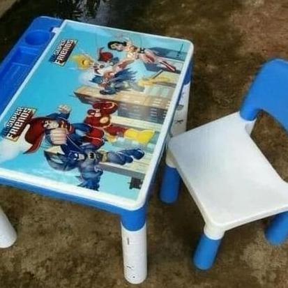 PROMO - Meja belajar anak + Kursi (1 set) Akako
