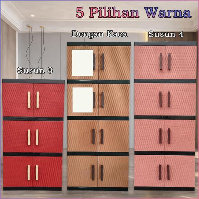 TERMURAH - Lemari Plastik Lemari Pakaian Menerima Pakaian Anak Lemari Plastik Susun Lemari Baju Plas