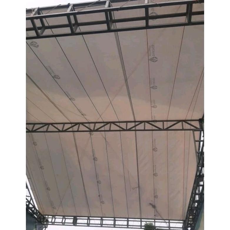 Bisa Cod Grosir  Terpal Korea A20 Putih White Meteran Ukuran Custom Bebas Untuk Tenda Terop Tutup Tr