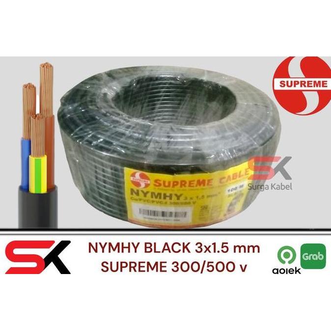 Promo Kabel Supreme NYYHY 3x1.5 mm Supreme Diskon