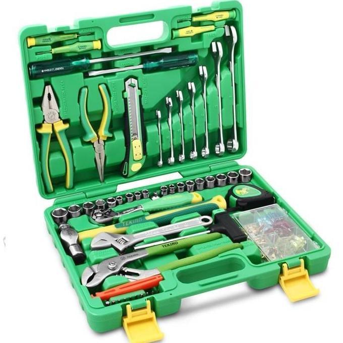 TEKIRO MEKANIK tool set 60 PCS kunci set PLASTIK TOOL KIT  TOOLS - ALAT PERKAKAS