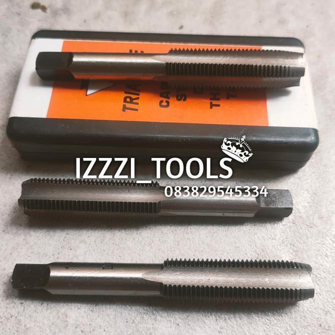 Hand Tap set M27 X 2.0 mm Mata bor hand tap drat ulir baut Triangle