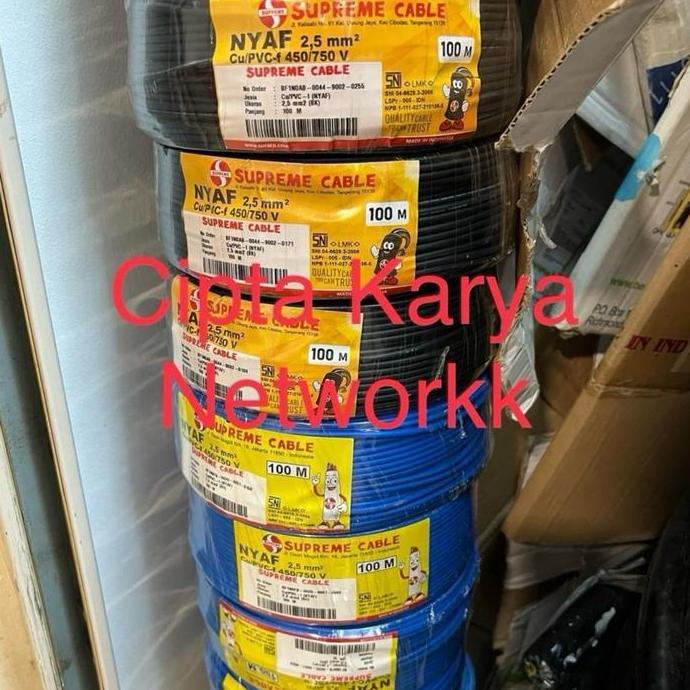 Promo Kabel Supreme Nyaf 2,5mm 100m / NYAF 2.5 Supreme Serabut / NYAF 2.5mm Diskon