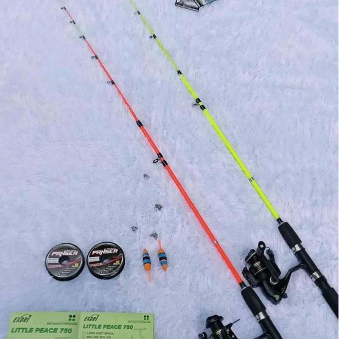 satuset pancing udang reel exori F power handle