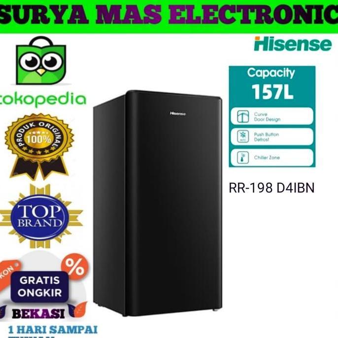 KULKAS HISENSE 1 PINTU RR 198 D4IBN /kulkas hisense 198 D4IBN