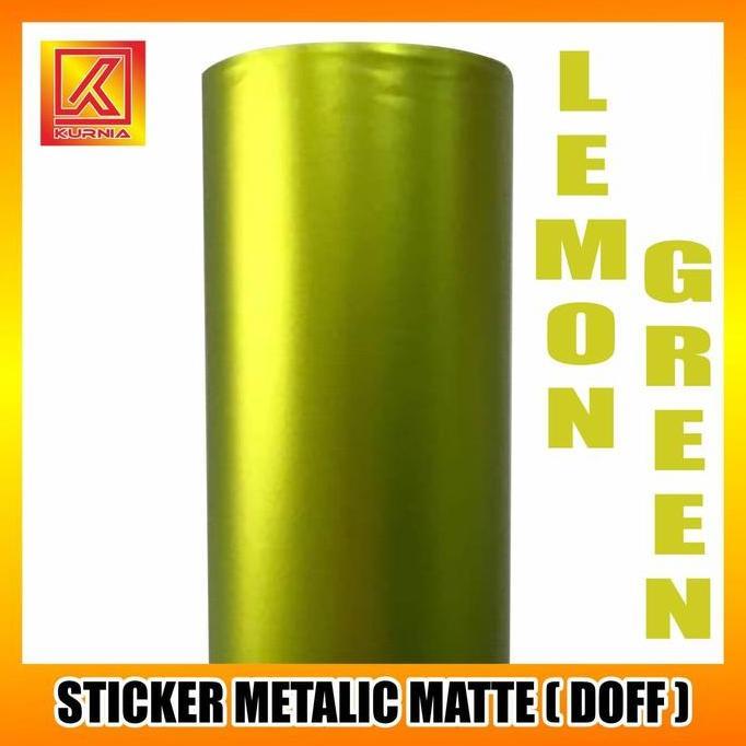 STICKER METALIC MATTE ( Metalik Doff ) LEMON GREEN
