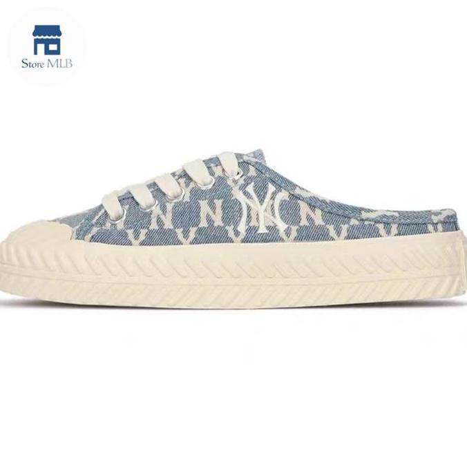 MLB Playball Mule Monogram NY Yankees Denim Jeans 100% Original