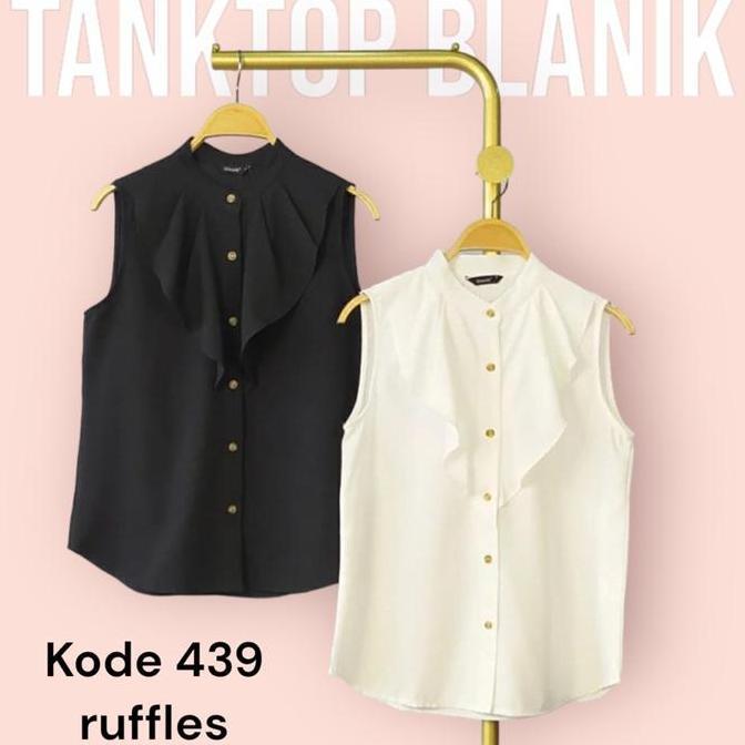DV321 - Tanktop Dalaman Singlet Blouse Wanita Blanik / Inner Blazer Tanpa Lengan