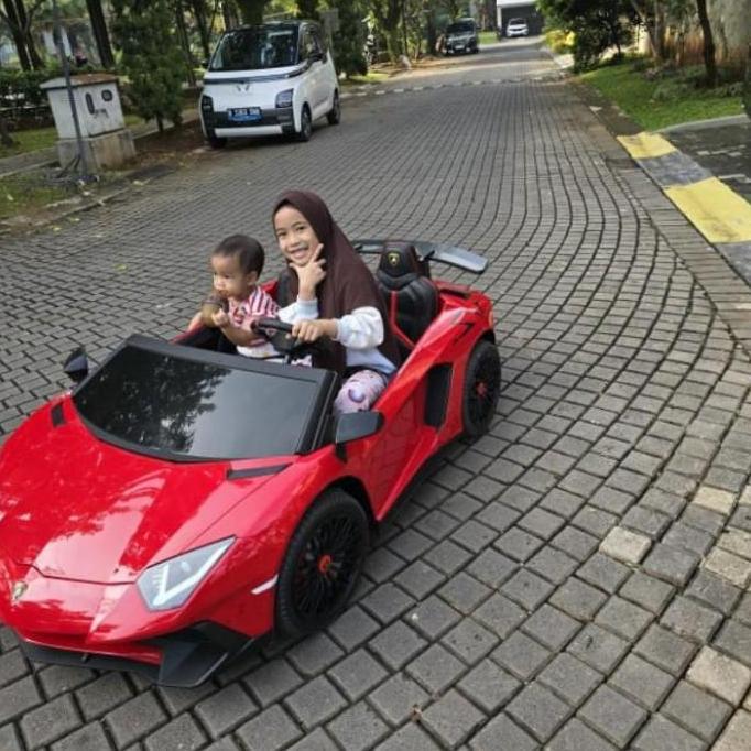 Mobilan aki lamborghini anak mobil aki model terbaru bisa pakai remot