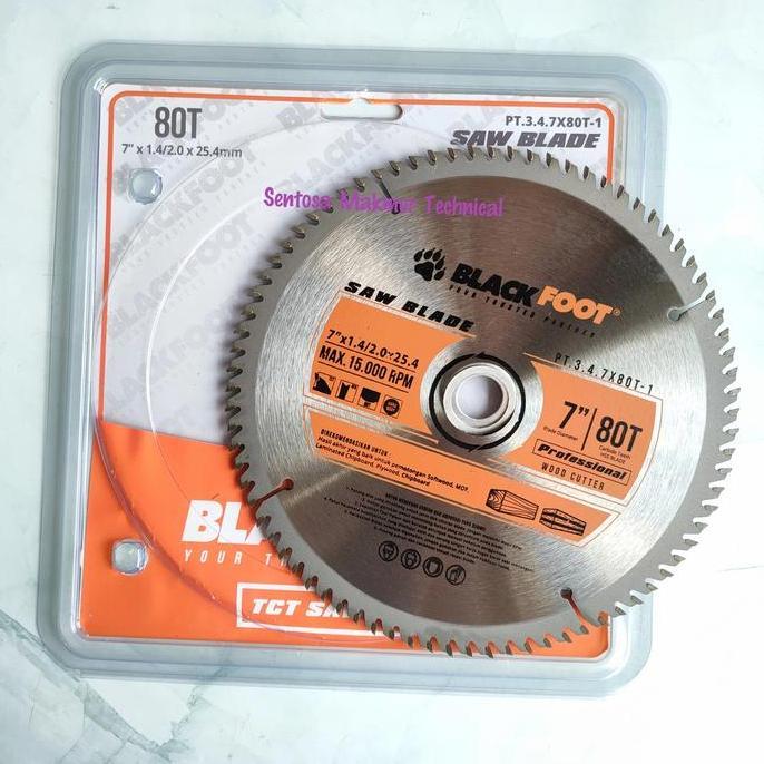BLACKFOOT 7 x 80 T Mata Circular Saw Gergaji Potong Kayu Wood 7" x 80T