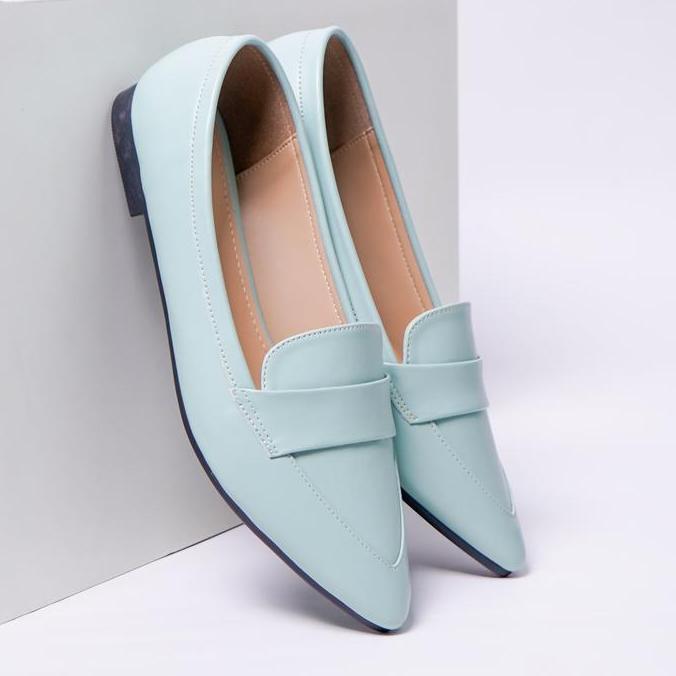 LAPEPA STORE - Titian Mint Flatshoes | sepatu flat formal wanita kekinian warna hijau mint terbaru o