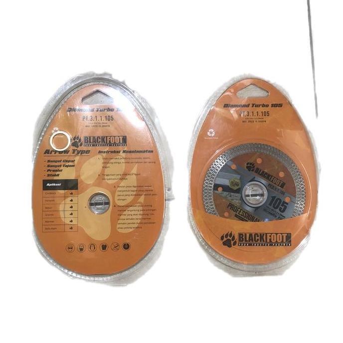 BlackFoot Mata Gerinda 4 Inch Turbo Potong Marmer,Granite,Keramik DLL DW Turbo
