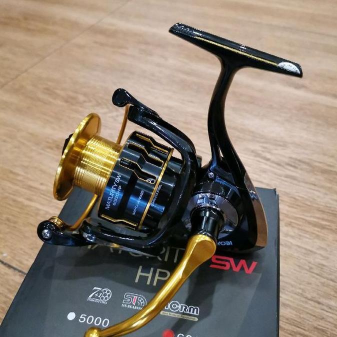 Reel Ryobi Maturity SW HP 1000 2000 3000 4000 5000 6000 8000 Gold Power Handle Katrol Metal