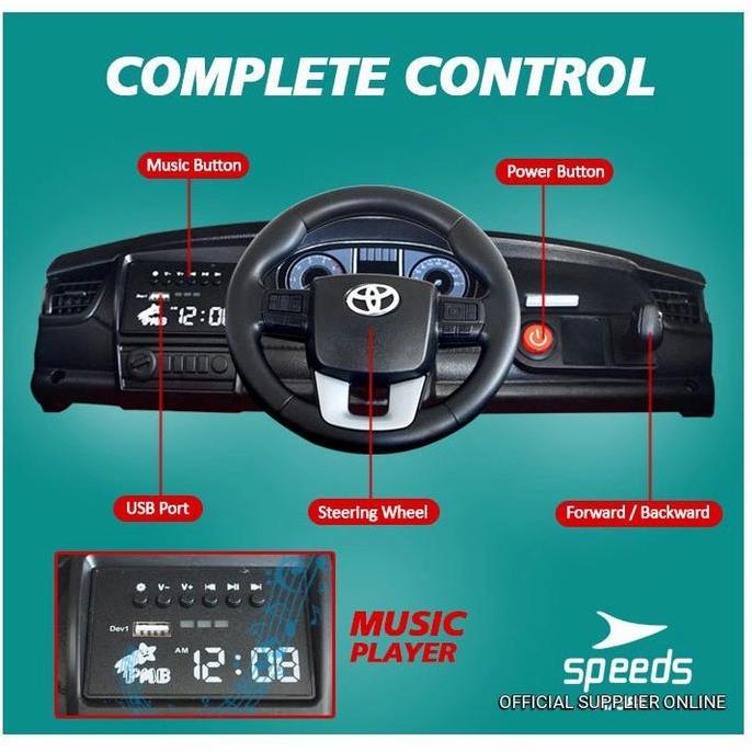 MAINAN MOBIL FORTUNER AKI REMOTE ANAK LAKI PEREMPUAN TERBARU MURAH SNI