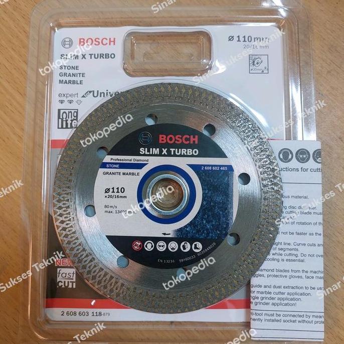 Diamond Wheel Bosch / Mata Potong Gerinda Granit 4" Biru Batik Inch Bosch