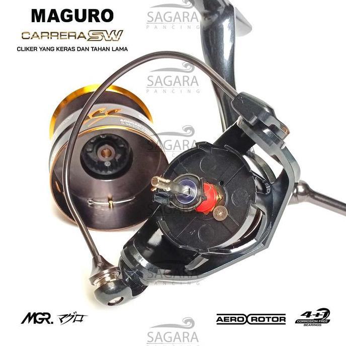 Reel Maguro Carrera SW Reel Pancing Spinning Power Handle