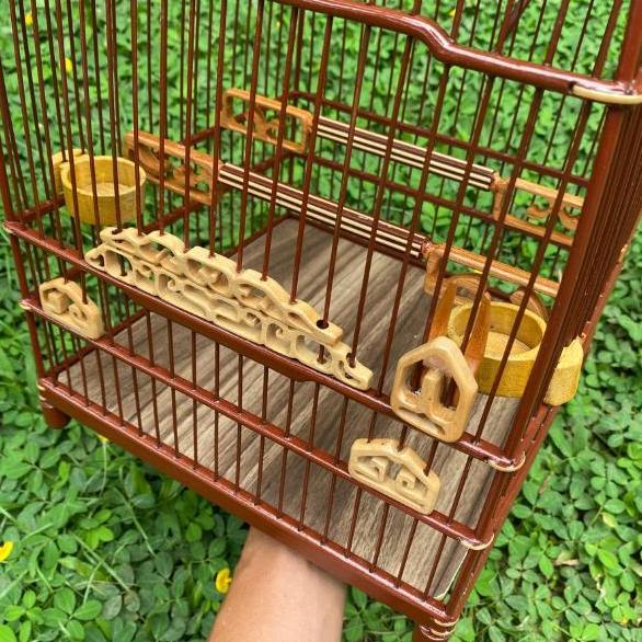 Sangkar Cungkok Klasik Diameter 25 Mewah Untuk Burung Kenari Ciblek Cipoh Dll - Desain Elegan & Kual