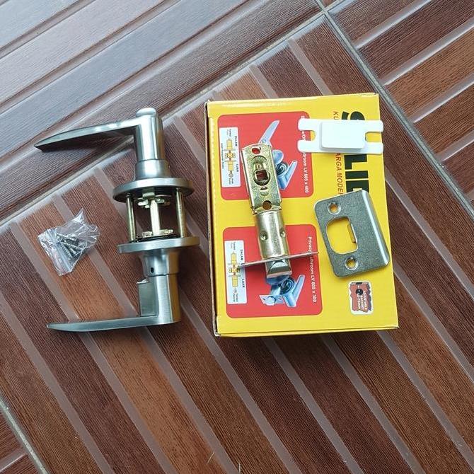 LEVER SET SOLID LV 605 X 300 // HANDLE PINTU KUNCI KAMAR MANDI