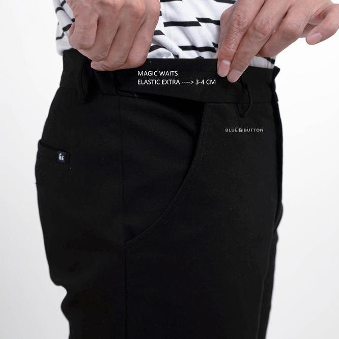 Bluebutton Celana Pendek Pria | Short Pants | Board Short | Celana Pendek Chino Hitam Keren Distro