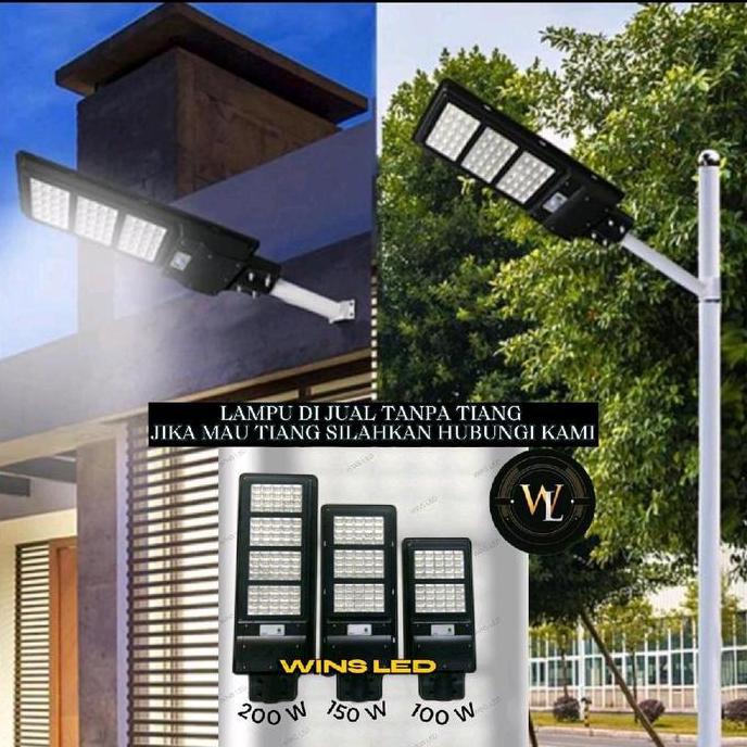 Lampu Jalan Pju Led 100w Tenaga Surya Solar Cell Panel 100watt 100 Watt Tenaga Matahari