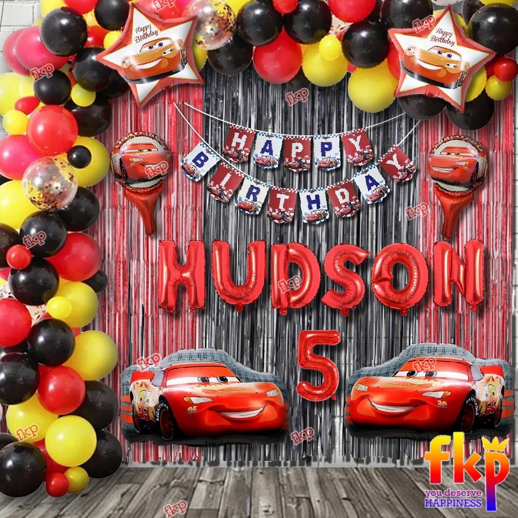 Fun Kids Party Set Dekorasi Tema Cars / Dekorasi Ulang tahun Tema Cars / Dekorasi Ultah Mcqueen / De