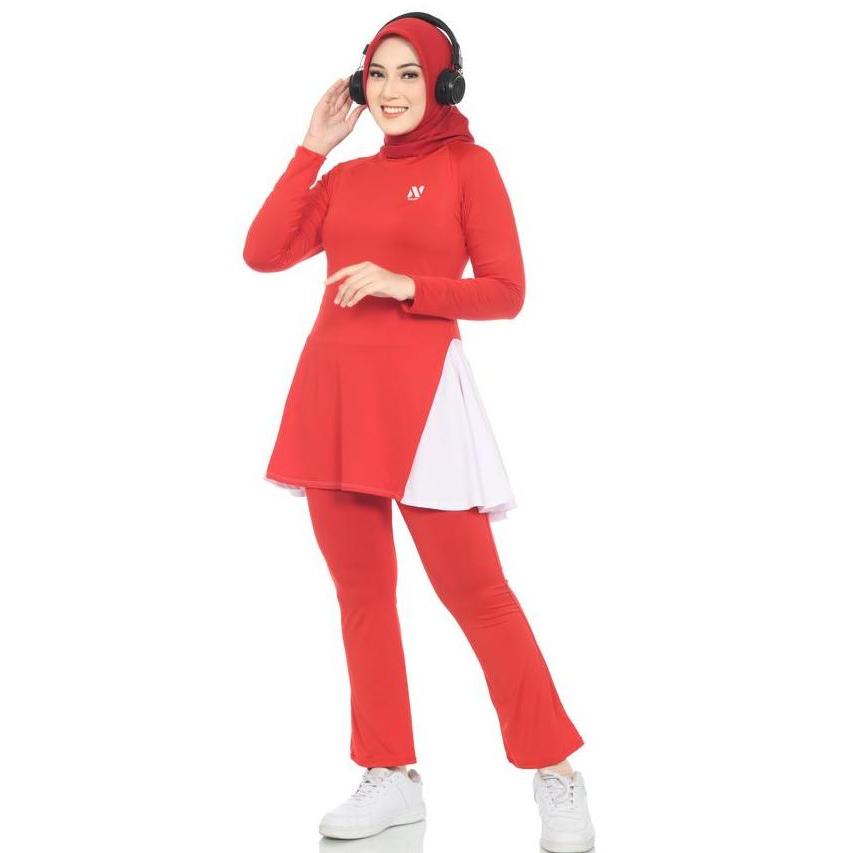BAJU SENAM CUTBRAY MERAH PUTIH / BAJU OLAHRAGA MERAH PUTIH / BAJU SENAM MERAH PUTIH Terlaris