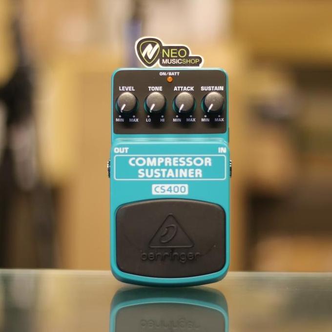 BEHRINGER CS400 COMPRESSOR/SUSTAINER EFFECTS PEDAL ORIGINAL DAN TERPERCAYA