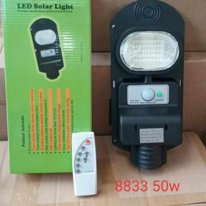 Lampu Jalan Led Solar 50w PJU Tenaga Surya 50watt Panel 50 Watt