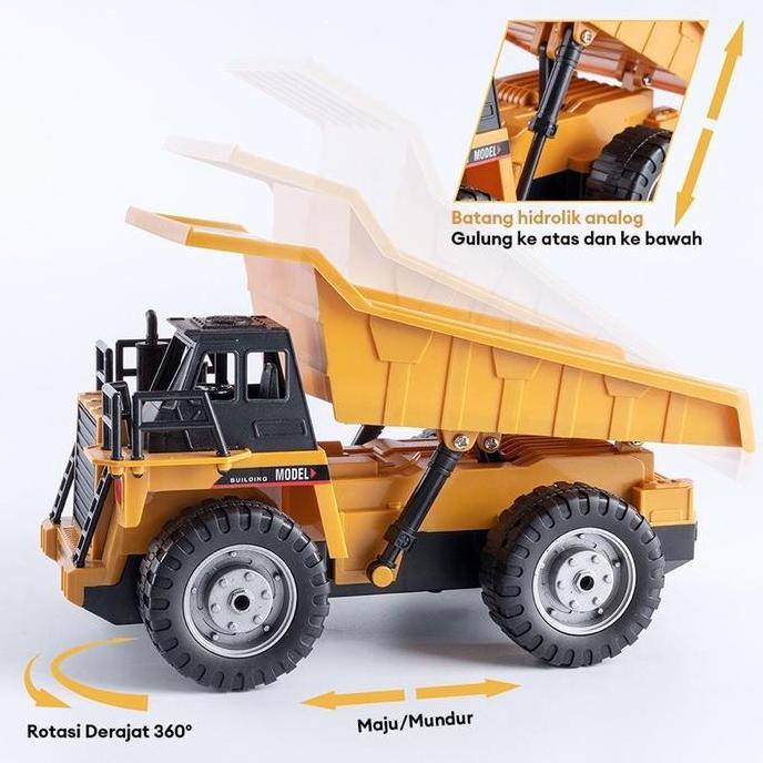 REMOTE RC TRUCK REMOTE CONTROL DUMP TRUCK TRUK KONTRUKSI CONTRUCTION TRUK PASIR
