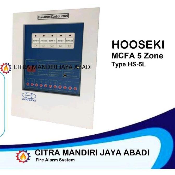 Master Control Panel Fire Alarm 5 Zone Hooseki MCFA PANEL