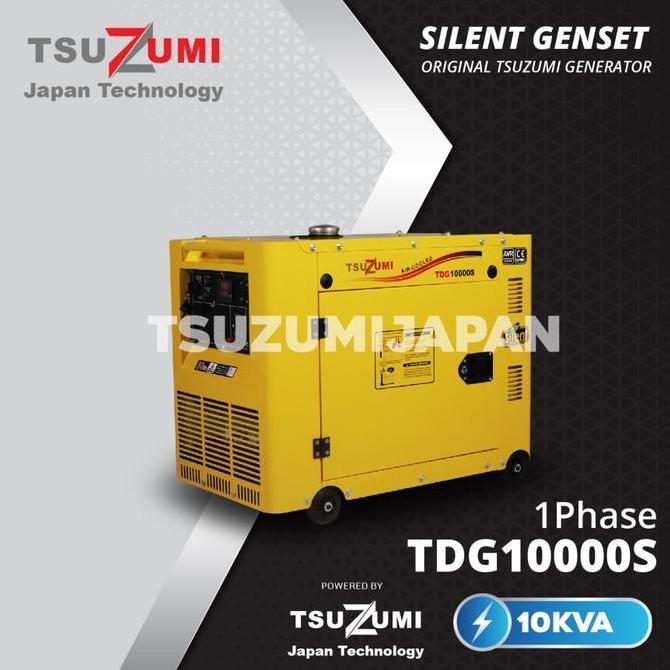 GENSET SILENT 9 KVA 1 PHASE DIESEL GENERATOR / GENSET SILENT 7000 WATT TDG 10000 S ORIGINAL DAN TERP